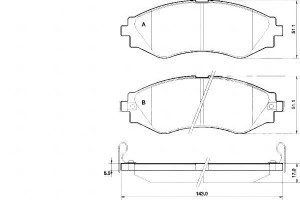 Klocki Hamulcowe Daewoo Lacetti 04- A.b.s.