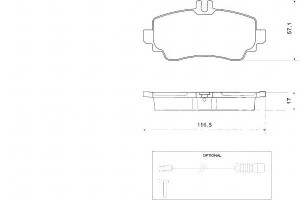 Klocki Hamulcowe Mercedes W168 A-klasa 97-04 A.b.s