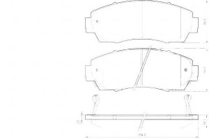 Klocki Hamulcowe Honda Cr-v Iii 07- Przód A.b.s.