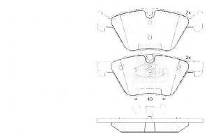 Klocki Hamulcowe Bmw 1 E87 05-11 Przód A.b.s.