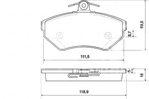 Klocki Hamulcowe Vw Golf Iii Vento A.b.s.