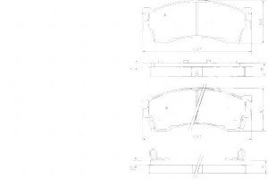 Klocki Hamulcowe Mazda 323 98-03 A.b.s.