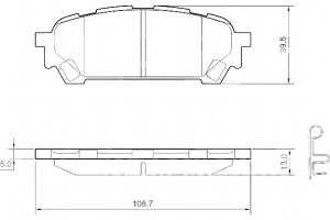 Klocki Hamulcowe Subaru Impreza 02- Tył A.b.s.