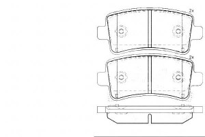 Klocki Hamulcowe Opel Insignia 08- Tył A.b.s.