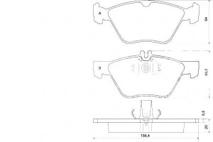 Klocki Hamulcowe Mercedes W210 E-klasa 96-02 A.b.s
