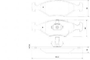 Klocki Hamulcowe Fiat Palio 96- A.b.s.