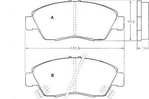 Klocki Hamulcowe Honda Civic 91-01 A.b.s.