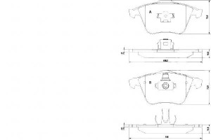 Klocki Hamulcowe Volvo S40 Ii V50 04- A.b.s.