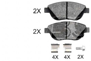 Klocki Hamulcowe Fiat 500l 12- Przód A.b.s.