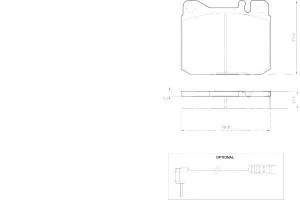 Klocki Hamulcowe Mercedes W123 79-85 A.b.s.