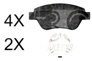 Klocki Hamulcowe Fiat Panda 06- Przód A.b.s.