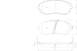Klocki Hamulcowe Subaru Forester 02-08 Przód A.b.s