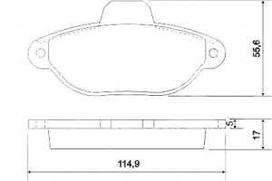 Klocki Hamulcowe Fiat Cinquecento Seicento A.b.s.
