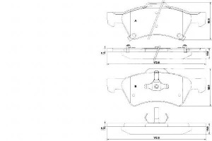 Klocki Hamulcowe Chrysler Voyager 00-08 Przód A.b.