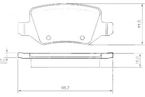Klocki Hamulcowe Mercedes W168 A-klasa 99- Tył A.b