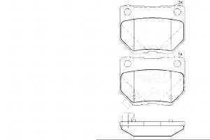 Klocki Hamulcowe Subaru Impreza Wrx 00-08 Tył A.b.