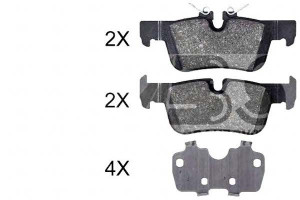 Klocki Hamulcowe Bmw 2 Active Tourer 14- Tył A.b.s