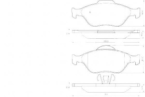 Klocki Hamulcowe Ford Fiesta 00- (+abs) A.b.s.