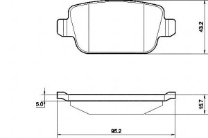Klocki Hamulcowe Ford Mondeo 07- Tył A.b.s.