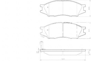 Klocki Hamulcowe Nissan Almera Ii 02-06 Przód A.b.