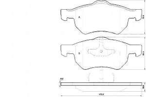Klocki Hamulcowe Chrysler Voyager 01-08 A.b.s.