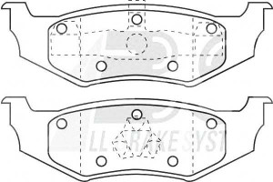 Klocki Hamulcowe Chrysler Pt Cruiser 00-10 Tył A.b