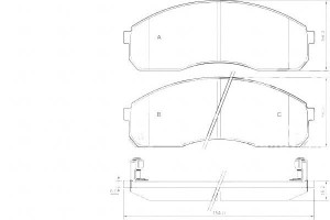 Klocki Hamulcowe Kia Carnival 99-06 Z Czuj. A.b.s.