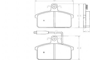 Klocki Hamulcowe Seat Ibiza I 84-93 Z Czuj. A.b.s.