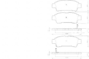 Klocki Hamulcowe Toyota Avensis Verso 01-09 Tył A.