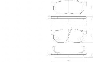 Klocki Hamulcowe Honda Civic 87-91 Z Czuj A.b.s.