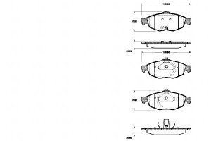 Klocki Hamulcowe Chrysler Sebring 01-07 A.b.s.