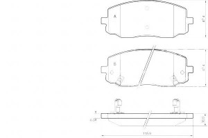Klocki Hamulcowe Kia Picanto 04- Z Czuj. A.b.s.