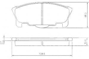 Klocki Hamulcowe Daihatsu Move 0 8 96-98 A.b.s.
