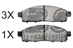 Klocki Hamulcowe Mitsubishi L200 06- 2.5di-d A.b.s