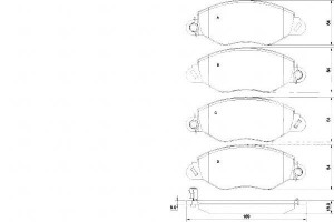 Klocki Hamulcowe Ford Transit 00-06 A.b.s.