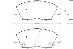 Klocki Hamulcowe Honda Civic 91- A.b.s.