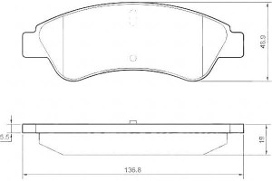 Klocki Hamulcowe Citroen Jumper 06- Tył A.b.s.