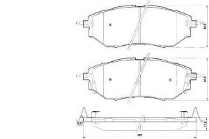 Klocki Hamulcowe Subaru Legacy Iv 03-09 3.0 A.b.s.