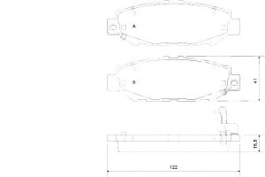 Klocki Hamulcowe Lexus Gs300 93-97 Tył A.b.s.