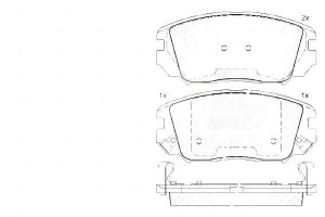 Klocki Hamulcowe Hyundai Sonata 05- A.b.s.