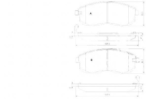 Klocki Hamulcowe Nissan Tiida 07- Przód A.b.s.