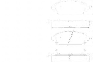 Klocki Hamulcowe Honda Accord 98-02 1.6 Z Czuj. A.