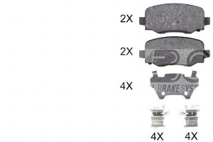 Klocki Hamulcowe Fiat 500x 14- Tył A.b.s.