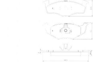 Klocki Hamulcowe Vw Polo 96-01 A.b.s.