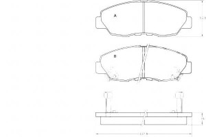 Klocki Hamulcowe Honda Accord 90-93 A.b.s.