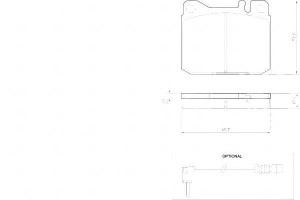 Klocki Hamulcowe Mercedes W123 -79 A.b.s.
