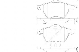Klocki Hamulcowe Ford/seat/vw Sharan 95-00 A.b.s.