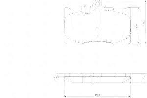 Klocki Hamulcowe Lexus Ls430 00-06 Przód A.b.s.