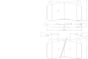 Klocki Hamulcowe Alfa Romeo 166 2.0-3.0 98- A.b.s.
