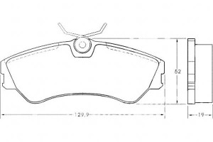 Klocki Hamulcowe Vw T4 90-96 A.b.s.
